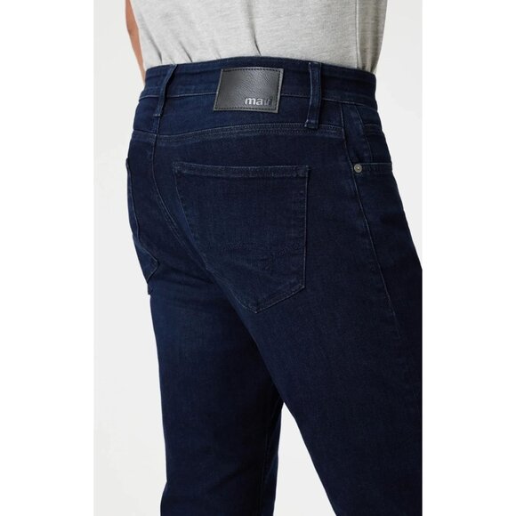 Mavi Men's Zach Straight Leg Jeans Ink Brushed SuperMove Dark Wash Size 33x32 - Picture 4 of 9